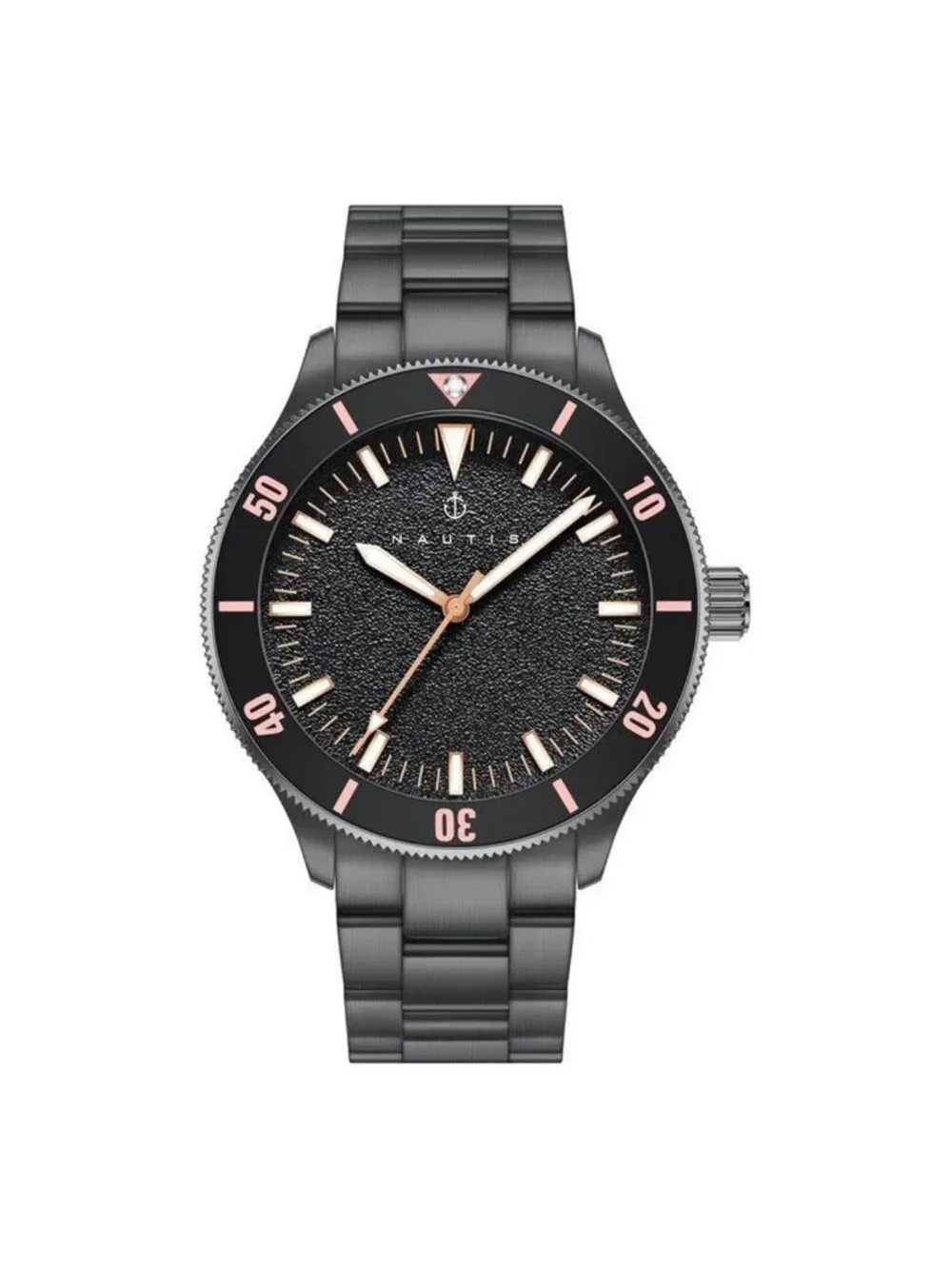 NWT Nautis Deacon Black Dial Men's Watch